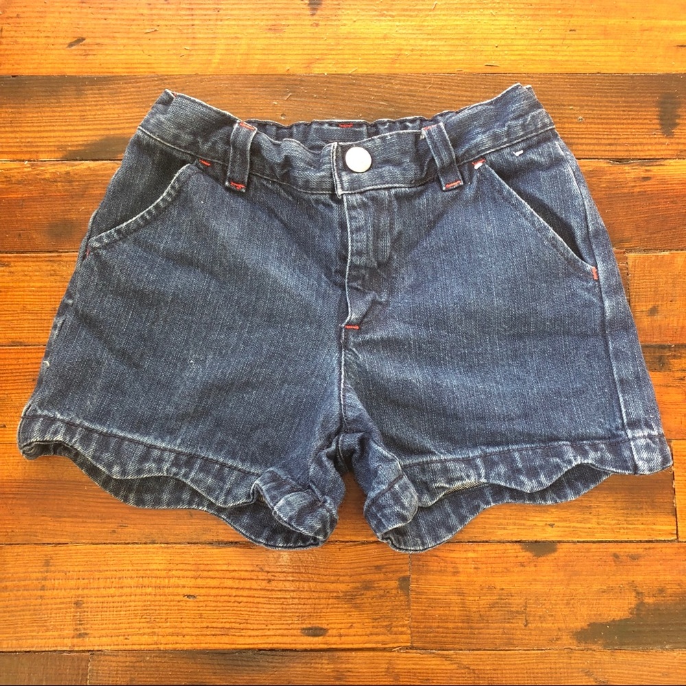 Gymboree Girl’s Demin Shorts with Scalloped Edge!